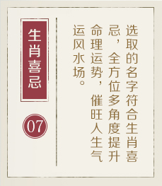 桦甸起名流程七